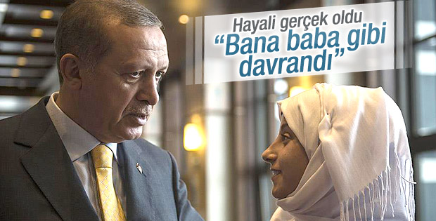 Suriyeli genç kızın Erdoğan hayali gerçek oldu