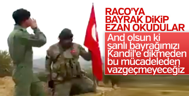 Raco'nun en yüksek tepesinde ezan okundu