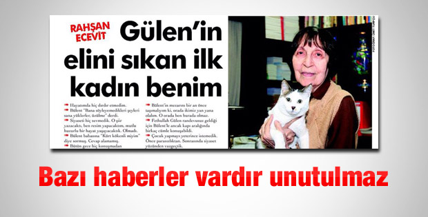 Rahşan Ecevit'in Fethullah Gülen anısı