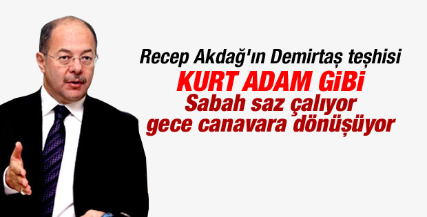 Recep Akdağ'dan Demirtaş'a kurt adam benzetmesi