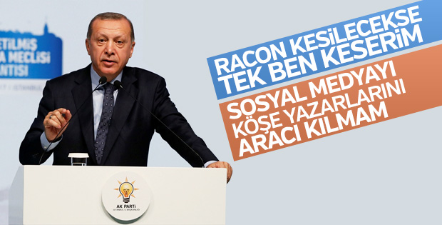 Cumhurbaşkanı Erdoğan köşe yazarlarına ayar verdi