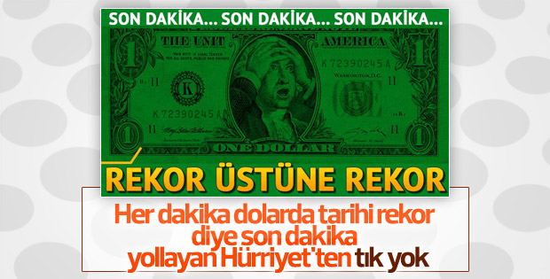 Hürriyet Dolar'ın düşmesine sessiz