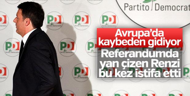İtalya'da seçimi kaybeden Renzi istifa kararı aldı