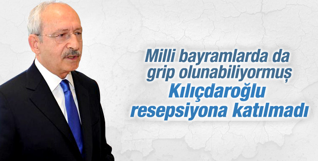 Kılıçdaroğlu 23 Nisan resepsiyonuna katılamadı
