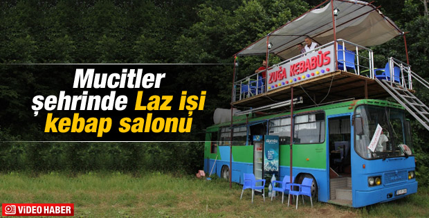 Rizeli iki kişi çift katlı yürüyen kebap salonu yaptı İZLE
