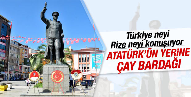 Rize'de Atatürk heykeli kaldırılıyor tartışması