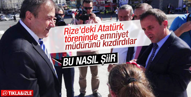 Atatürk için düzenlenen törende tepki çeken şiir