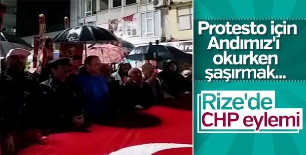 Rize'de Andımız eylemi
