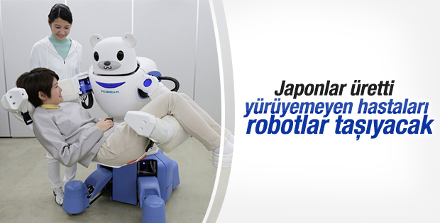 Japonya'da yürüyemeyen hastalar için robot üretildi