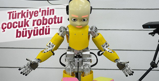 Türkiye'nin çocuk robotu büyüdü