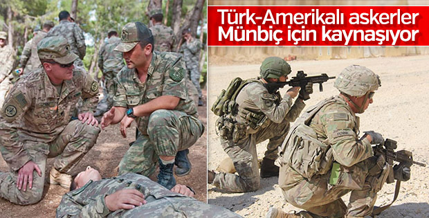 Münbiç için ABD ile ortak eğitimler sürüyor