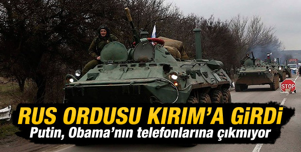 Rus tankları Kırım'da