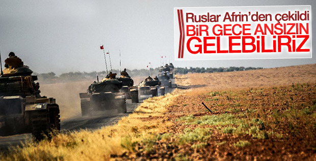 Rus askerleri Afrin'den çekildi