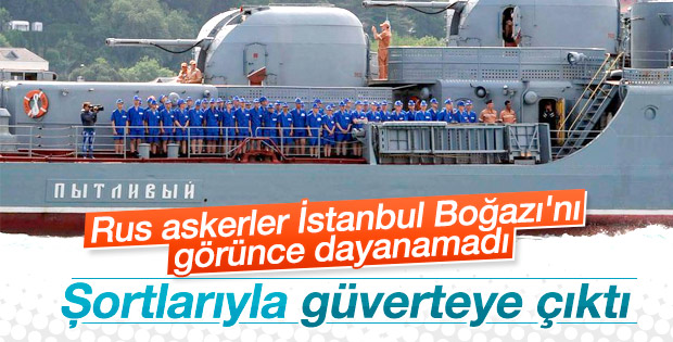 Rus askerleri Boğaz'ı izledi