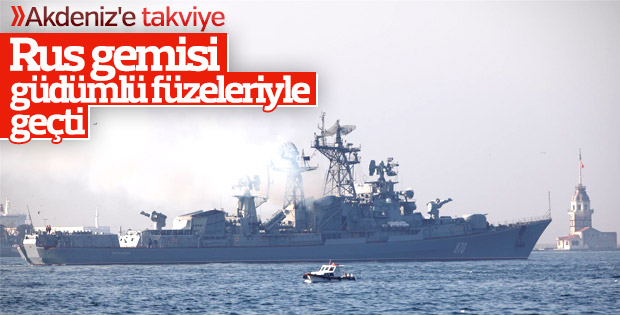Füze yüklü Rus savaş gemileri Akdeniz'e ilerliyor