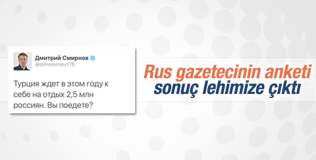 Rus gazetecinin Türkiye anketi