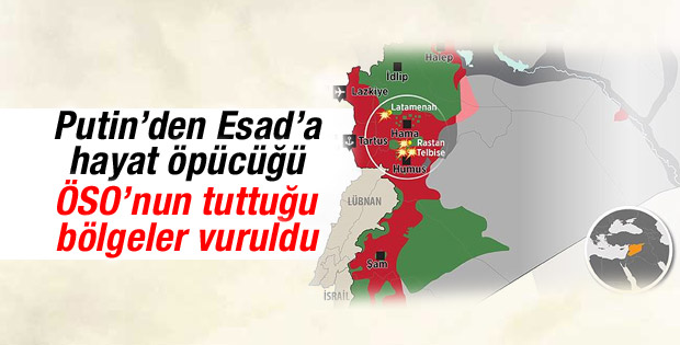 Rusya ÖSO'yu vurarak Esad rejimini rahatlattı