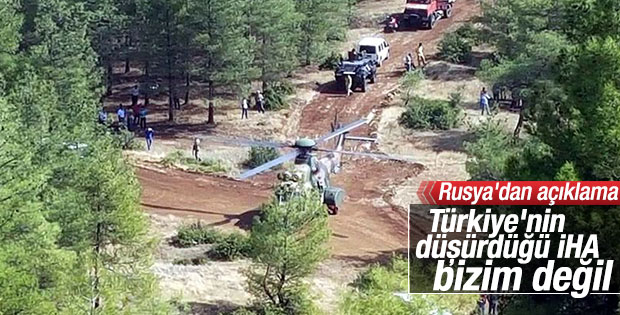 Rusya'dan düşen İHA'yla ilgili açıklama