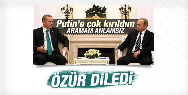 Rusya Türkiye'den özür diledi