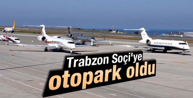 Rusya'da yer kalmayınca uçaklar Trabzon'a park etti