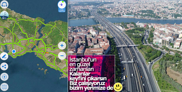 İstanbul'da bayram sabahı yollar bomboş kaldı