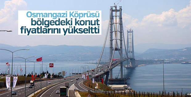 Osmangazi Köprüsü bölgedeki konut fiyatlarını yükseltti 