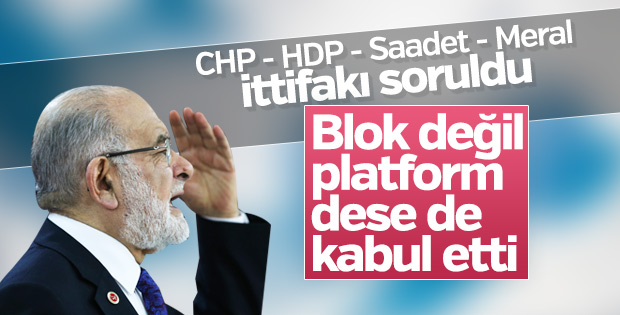 Hayır bloku ittifakı Saadet Partisi'ne soruldu