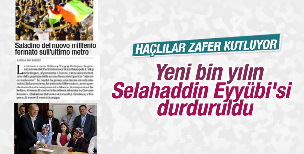 La Repubblica: Selahaddin Eyyübi durduruldu