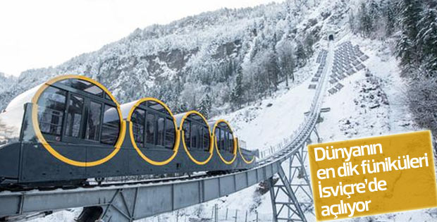 Dünyanın en dik füniküleri İsviçre’de açılıyor