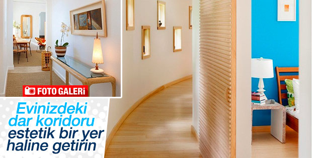Evinizdeki dar koridoru estetik bir yer haline getirin