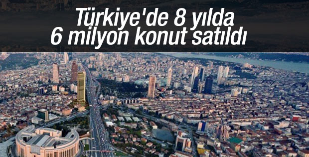Türkiye'de 8 yılda 6 milyon konut satıldı