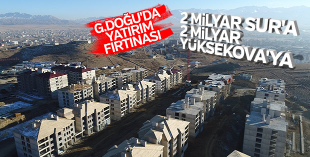 Sur ve Yüksekova'ya 2'şer milyar liralık destek