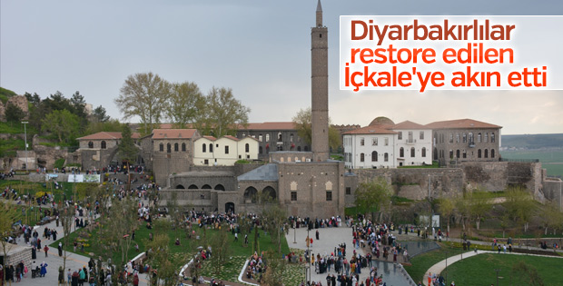 Restore edilen İçkale ziyaretçi akınına uğradı