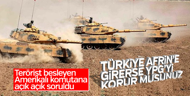 ABD'li komutan Dillon'a Türkiye-YPG sorusu