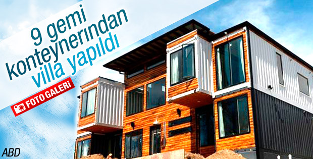 ABD'li çift konteynerdan villa inşa etti