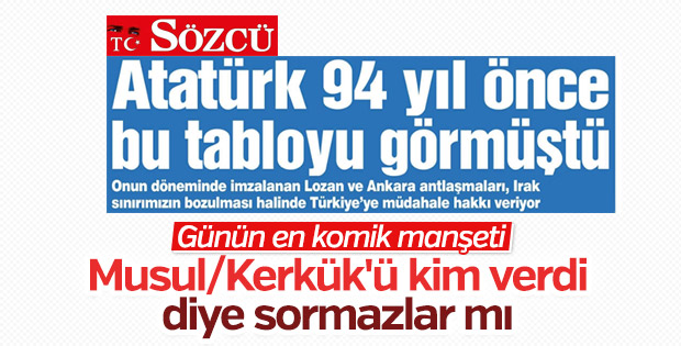 Sözcü, Atatürk bugünü görmüştü diyor