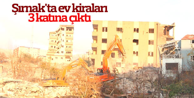 Şırnak'ta ev kiraları arttı