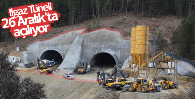 Ilgaz Tüneli 26 Aralık'ta hizmete sunuluyor
