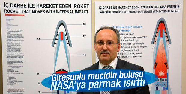 Giresunlu mucit NASA'ya parmak ısırttı