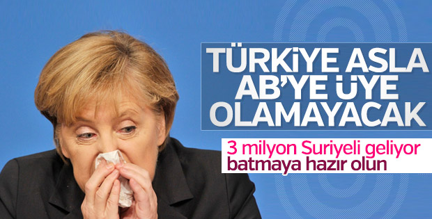 Merkel: Türkiye AB'ye üye olamaz