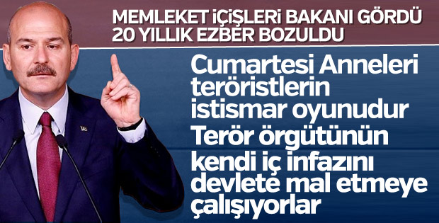 Süleyman Soylu: Cumartesi anneleri terör istismarıdır