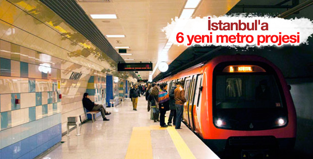 İstanbul'da 6 yeni metro hattı ihale edilecek