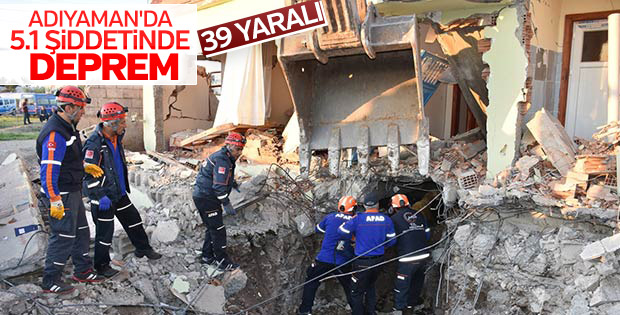 Samsat'ta deprem paniği