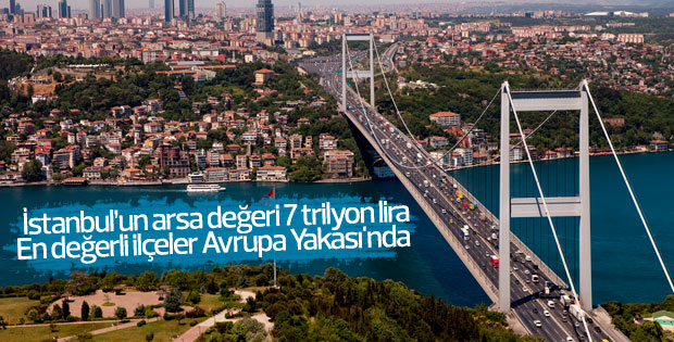İstanbul’un arsa değeri 2 trilyon dolar