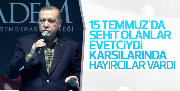 Cumhurbaşkanı'nın Kadın ve Demokrasi Buluşması konuşması