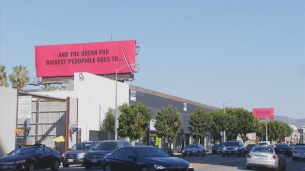 Hollywood protestosu billboard'larda