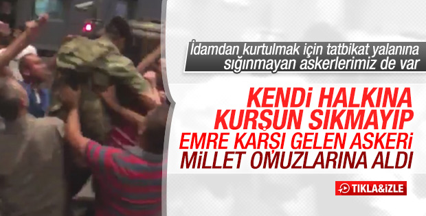 Milletine silah çekmeyen askerler VİDEO