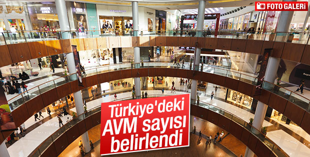 Türkiye'deki AVM sayısı belirlendi
