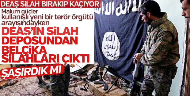 DEAŞ'ın silah depolarından Belçika silahları da çıktı