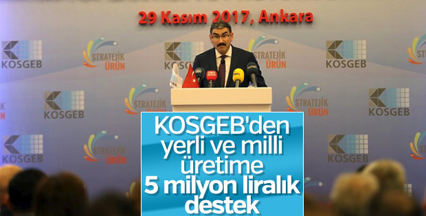 KOSGEB'den stratejik ürüne 5 milyon liralık destek